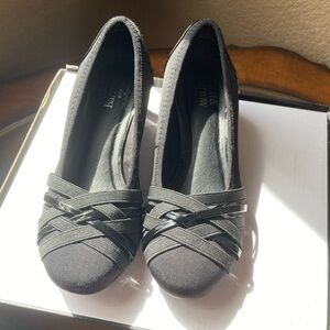 Croft & Barrow Black Flats with Woven Toe Detail